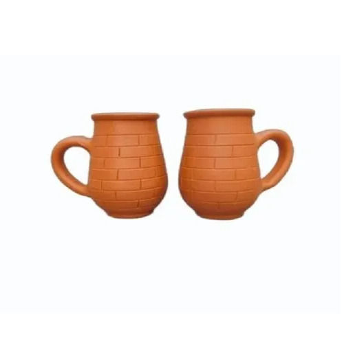 Clay Unglazed Coffee Mug - Shape: Round