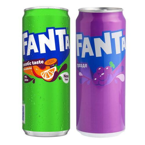 Slim Can Fanta Grape Juice - Product Type: Beverage