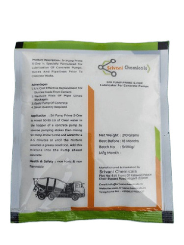 Sri Pump Prime S - One - Chemical Name: Slurry Pouch