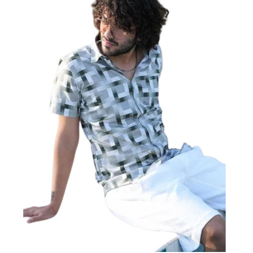 Cotton Printed Shirt - Age Group: Adult