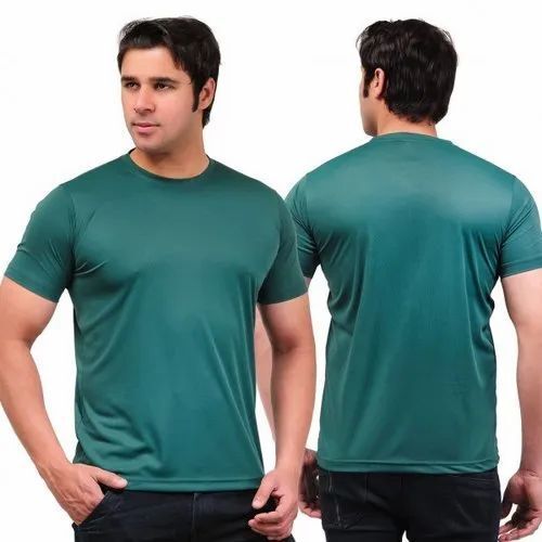 Green Dri Fit T Shirts - Age Group: Adult