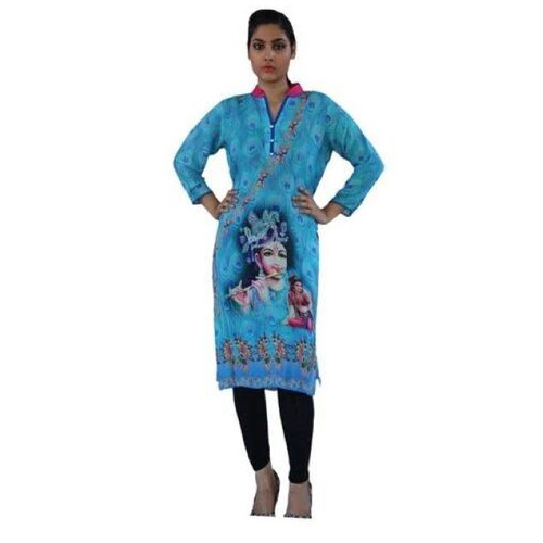 Ladies Cotton Kurtis - Premium Quality Cotton, Medium and Large Sizes | Stylish Patterns, Vibrant Colors, Intricate Embroidery, Quick Dry, Comfortable Fabric, Anti Wrinkle