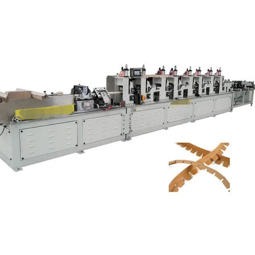 Multi-Functioned Paper Edge Board Machine with Online Punching Device For ID and OD