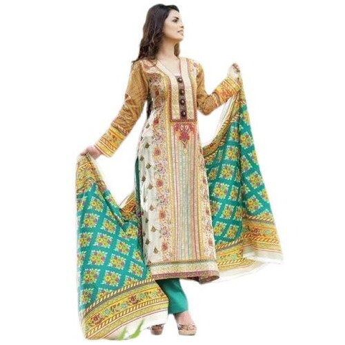 Pakistani Suits - Premium Cotton, Full Sleeves | Trendy Look, Impeccable Finish, Captivating Design, Fine Texture, High Tear Strength, Breathable & Washable