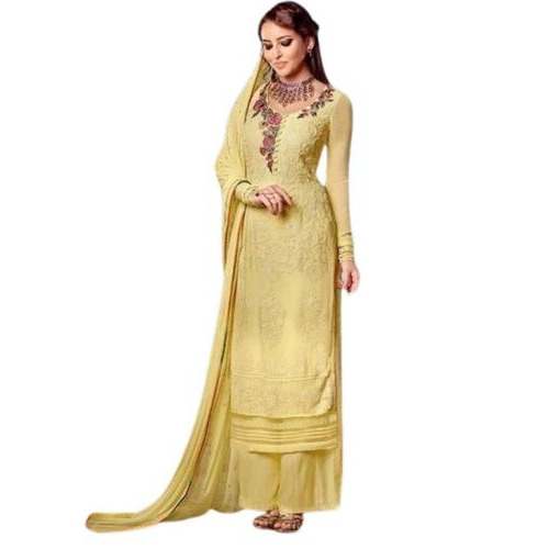 Premium Quality Yellow Designer Ladies Suits - Optimum Skin-Friendly Fabric, Beautifully Finished, Seamless Design | Breathable, Cool Dry, Washable for All Seasons