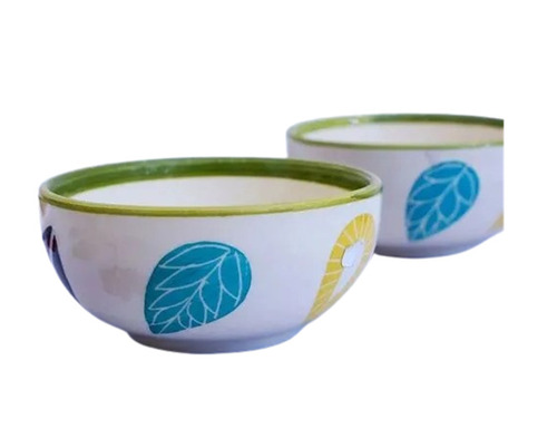 Ceramic Bowls - Medium Size, Multicolor Printed Design | Superior Quality, Round Shape, Lightweight, Easy To Carry, Washable, Heat And Cold Resistant
