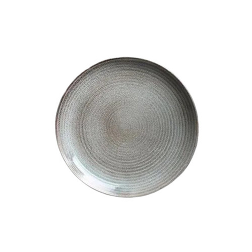 Ceramic Plates - Round Standard Size, Grey Gloss Finish | Modern Design, Lightweight, Cold and Heat Resistant, Reusable and Washable