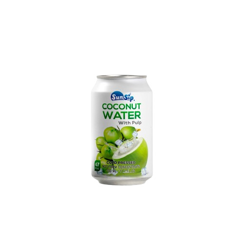 Coconut Water - 100% Natural Raw Coconut Water, 330 ml Box, Cloudy White Color, Sugar Free, Cold Pressed, 67 KCAL, Shelf Life: 2 Years