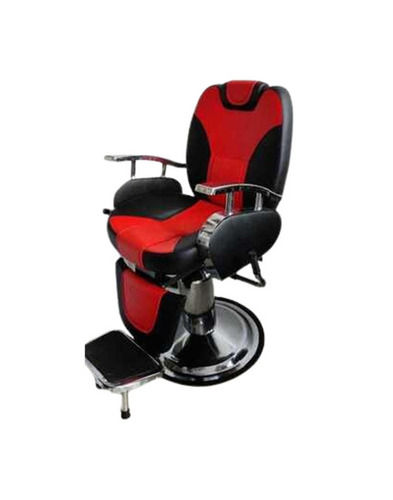 Salon Chair - High Back, Superior Metal & Leather | Portable, Corrosion & Rust Resistant, Easy to Install, Red & Black Color, Floor Installation