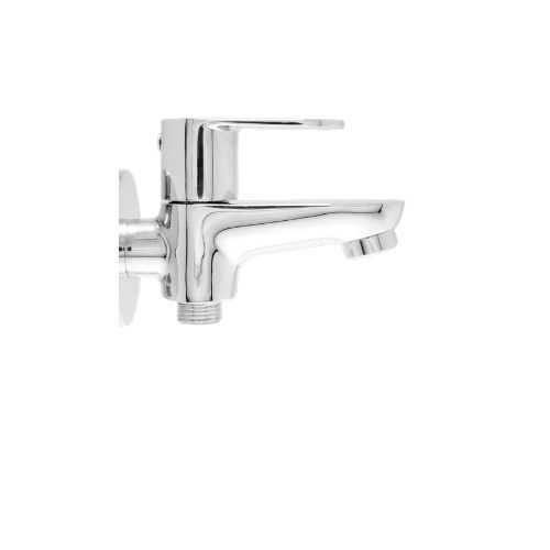 Ivano 2 Way Brass Bib Cock With Chrome Finish Tap - Color: Silver