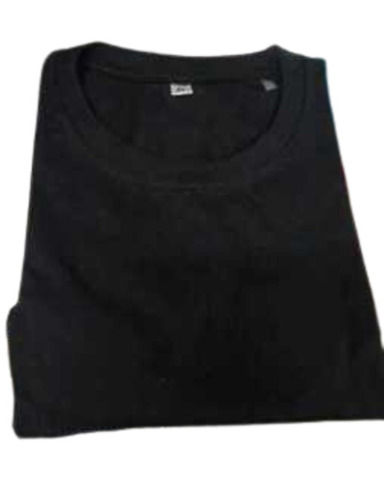 Mens Plain T Shirt - Color: Black