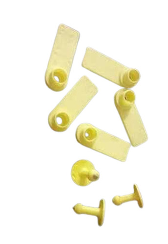 Strip Ear Tag - Plastic, Hexagonal Shape, Yellow Color | Water Resistant, Offer Printing, Suitable for Animal Identification