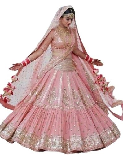 Bridal Lehenga - Decoration Material: Beaded Lace