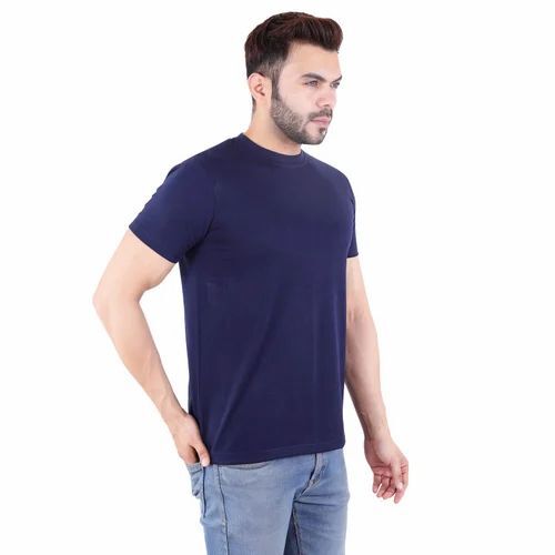 Mens Blue T Shirts - Age Group: Adult