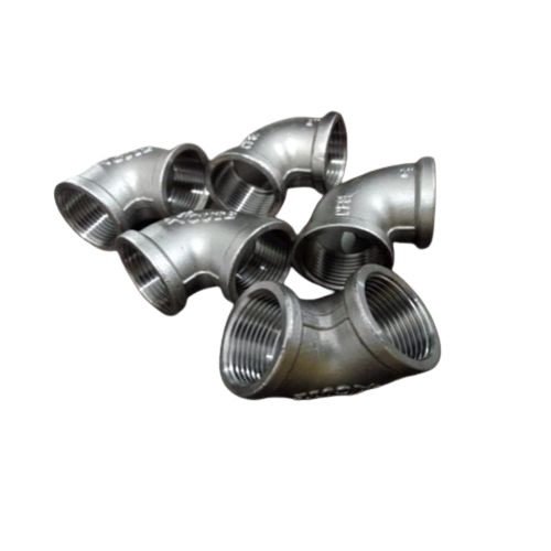 Ss Elbow Pipe Fittings - Mild Steel, Round Shape, Silver Color, Fine Finished | Durable, Painted Surface Treatment, Very Good Quality