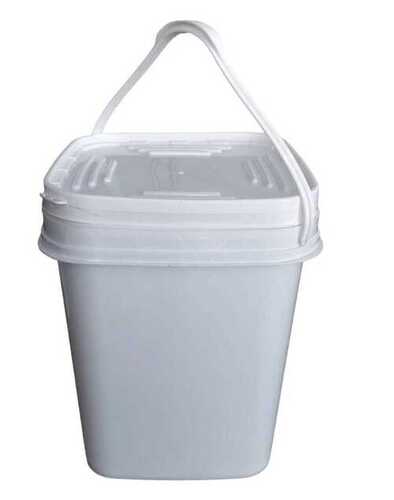 17 Liter Food Grade Plastic Bucket - Color: White