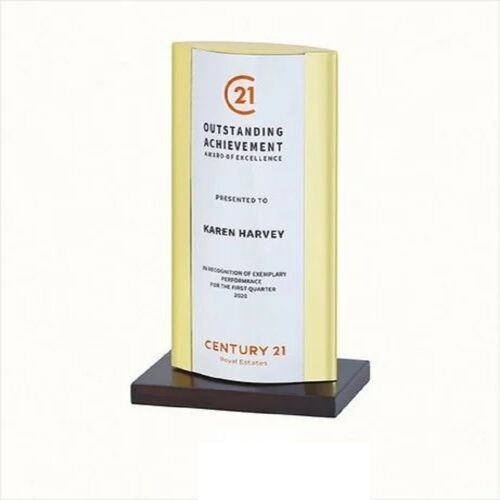 Acrylic Award Trophy - Premium Quality Fiber Material, Customized Size, Multicolor Design | Ideal for College, Office, School Usage