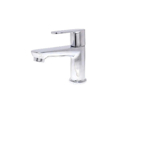 Ivano Brass Pillar Cock Chrome Tap, Flange - Color: Silver