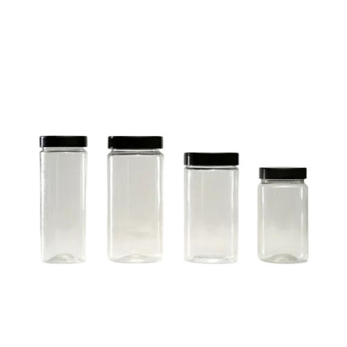 Transparent Round PET Jar