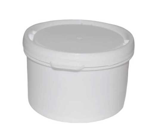 White Plastic Container 500 Ml - Hardness: Hard