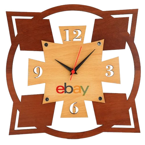 Wooden Wall Clock - Premium Grade, Seamless Design | Customizable Size, Analog Display, Multicolor