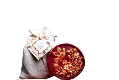 Red Herbal Bath Soap - Size: Various Sizes Are Available