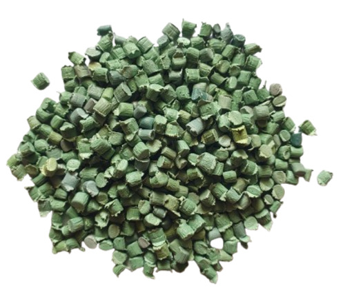 Reprocessed Ldpe Granules - Reprocessed Grade, Light Green Color, Round Shape | Durable Material Feature: Recycled