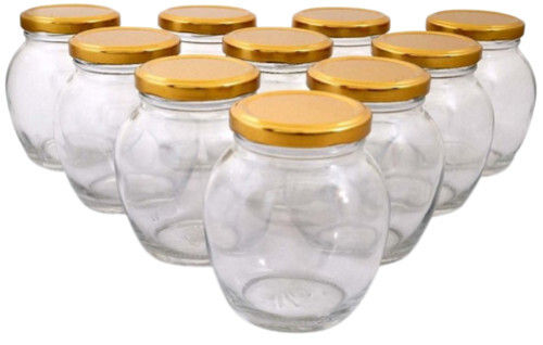 Matka Shape Glass Jar 