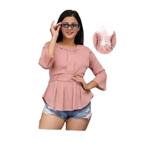 Ladies Western Tops - Lightweight Chiffon Fabric, All Available Sizes | Stylish Design, Trendy Patterns, Versatile for Any Occasion