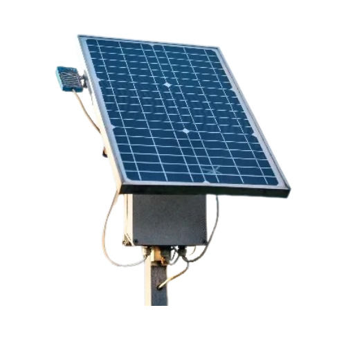 Solar Street Light - Metal, LED, Dust Proof, Automatic Switch | Gray and Blue Color, Solar Driven for Road and Garden Applications