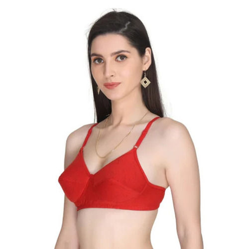 Lady Plain Red Bra