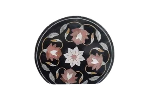 Marble Inlay Table Tops - Round, 18x18 Inches | Superior Printed Design, Easy To Clean, Easy To Install