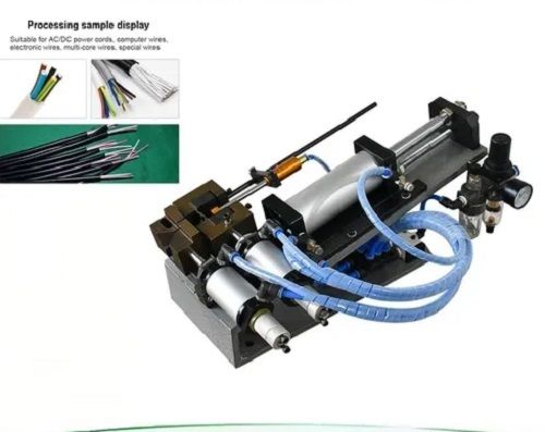 Pneumatic Multi Conductor Cable Jacket Stripping Machine