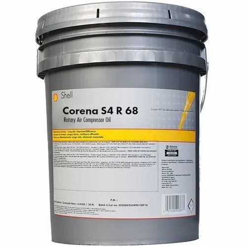 Shell Corena S4 R 68 Screw Compressor Oil - Weight: 20  Kilograms (Kg)