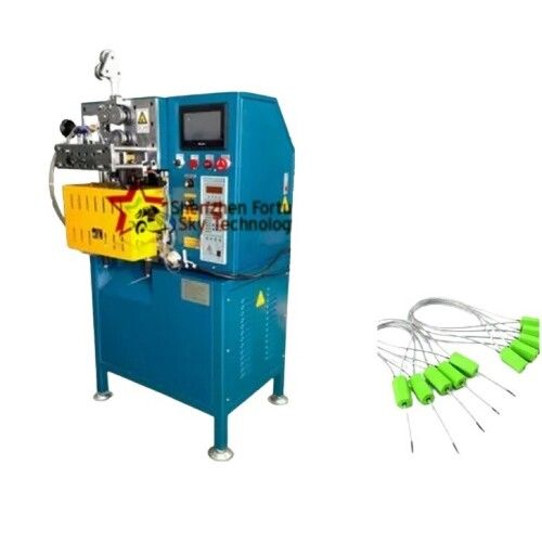 Automatic Rope Wire Cable Seal Cutting Annealing Machine - Color: Blue