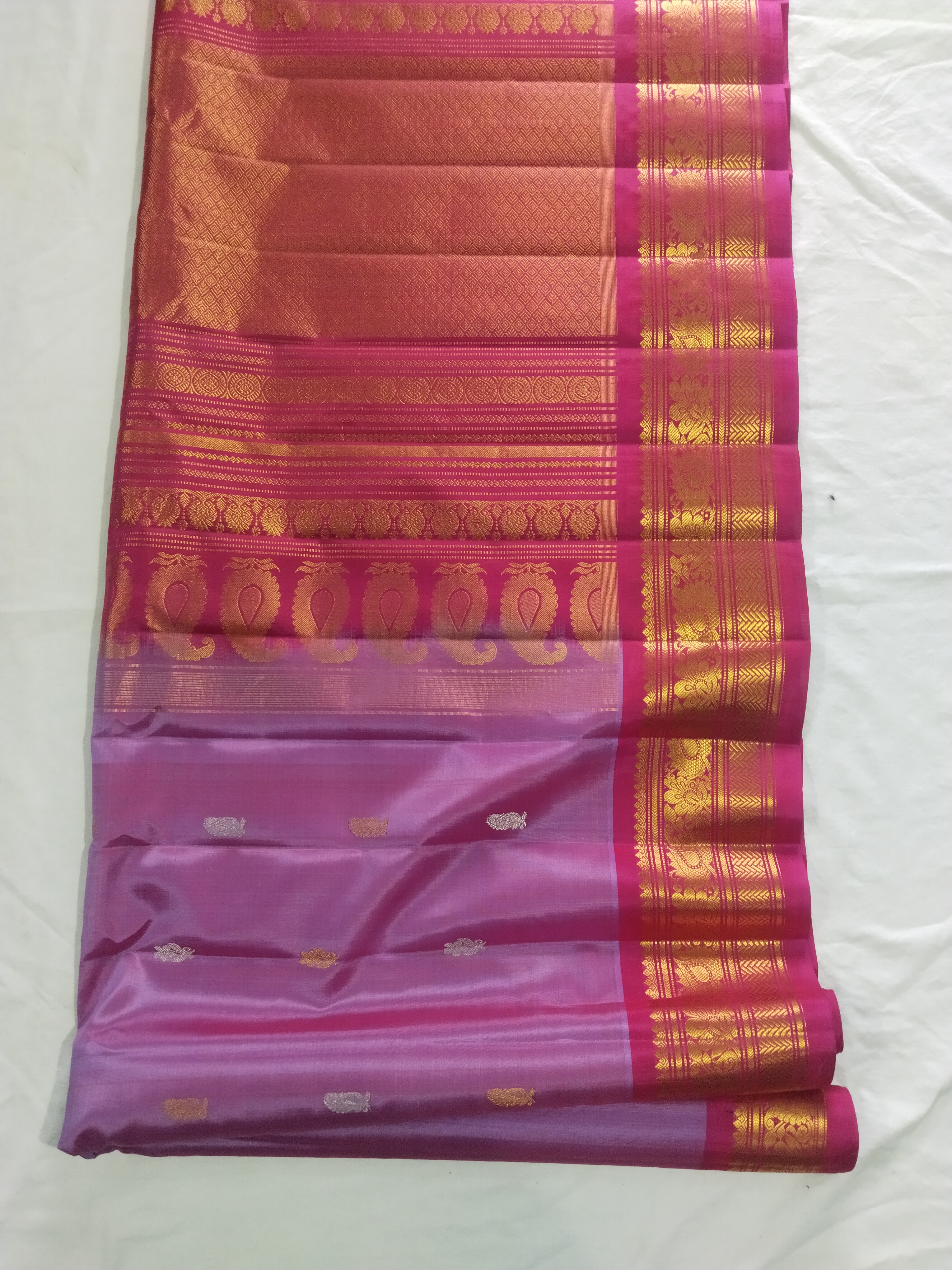 Gadwal Sico Cotton Sarees - Color: Multicolour