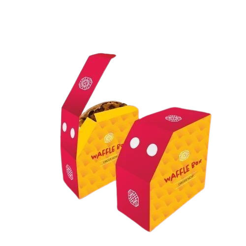 Waffle Food Packaging Box - Material: Paper