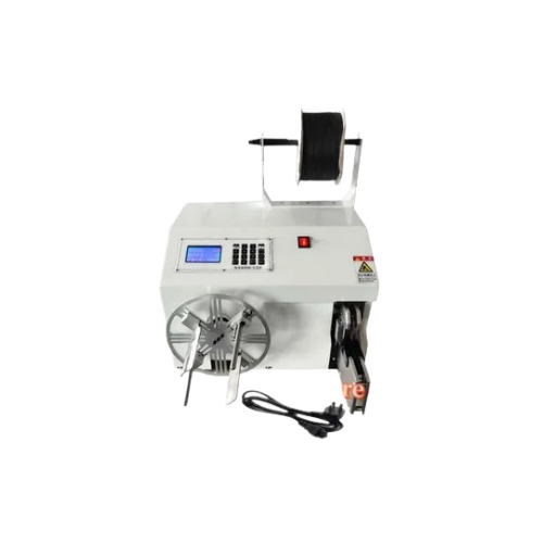 Wire Coiling and Twist Tie Machine - Steel Wire Material, White Color | All-in-One Efficiency for Industrial Cable Bundling