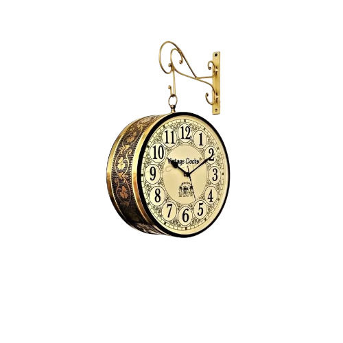 Antique Wall Clock - Color: Brown