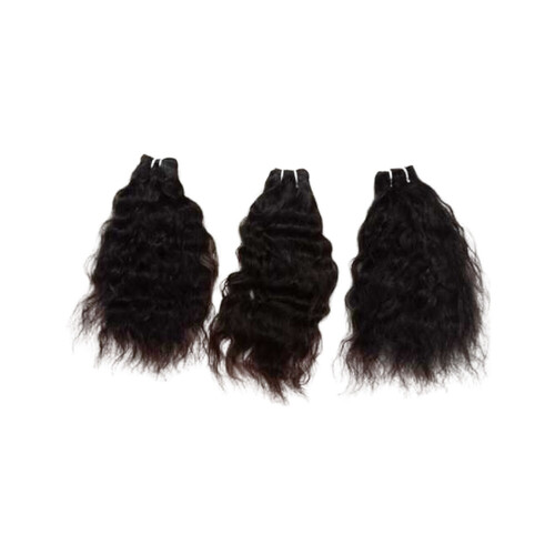 Black Deep Wavy Human Hair - Human Hair Type: Indian
