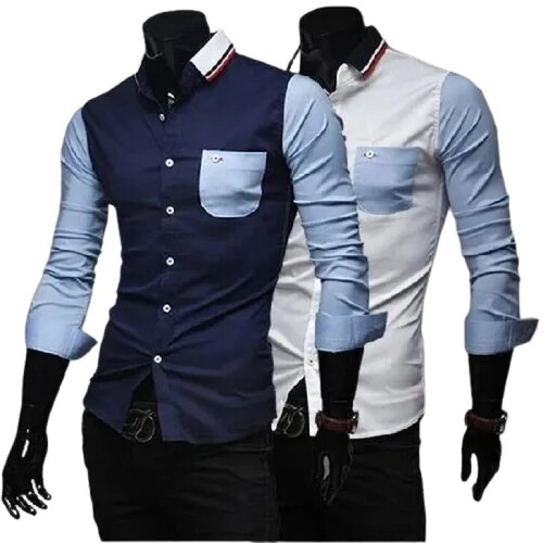 Designer Mens Shirt - Classic Collar, Full Sleeves, Various Colors Available, Sizes M, L, XL | Wrinkle Free, Breathable, Neat Stitching, Perfect for Gifting