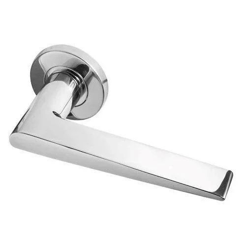 Premium Stainless Steel Door Handle - 4 Inches, Silver Color | Ergonomic Grip, Sleek Design, Durable, Rust-resistant Finish, Smooth Operation, Secure Locking, Easy Installation, Contemporary Style