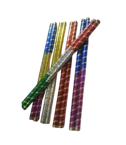 Multicolor Dandiya Sticks - Material: Peach