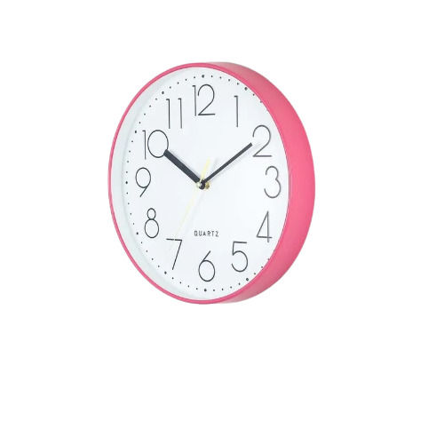 Plastic Wall Clock - Color: Pink