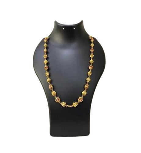 Beads Mala - Traditional Golden Beads with Lightweight Breathable Skin-Friendly Attributes | Easy Care with Soft Dry Cloth