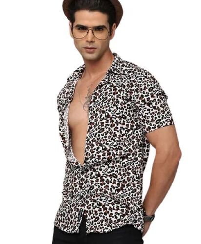 Casual Shirt - Cotton Blend, Customized Size, White and Black Colors | Versatile Styling, Breathable Material, Durable Stitching, Adjustable Cuffs
