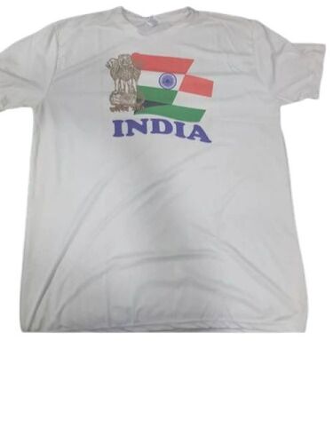 Premium Cotton Printed T Shirt - Customized Sizes, Multicolor Options | Eye-Catching Designs, Soft Fabric, Comfortable Fit, Breathable Material, Creative Prints