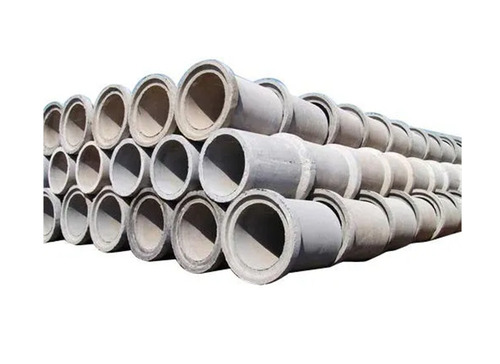 Round Rcc Hume Pipes - Reinforced Cement Concrete, Standard Size, Gray, High Pressure, Heavy-Duty, Easy to Install, Leak & Crack Resistant