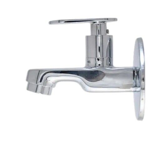 Brass Handle Bib Cock Taps - Color: Silver