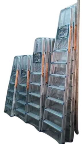 Aluminium Domestic Ladder - Various Sizes | Sturdy, Lightweight, Foldable Design with Non-Slip Steps and Versatile Use